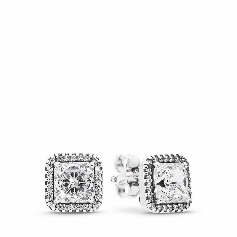 Pandora Timeless Elegance Stud Earrings Silver Egypt BY7591230